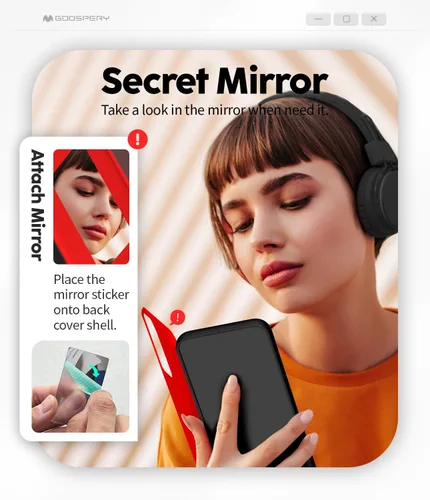 Vista 320 de GOOSPERY Parachoques magnético para puerta compatible con Galaxy S9 Plus, tarjetero tipo billetera con cierre automático por iman, funda protectora