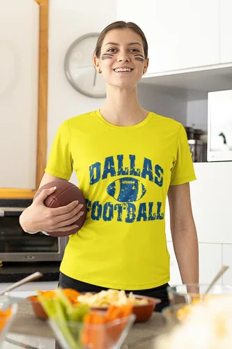 Vista 4 de Expression Tees Dallas Distressed Team - Body infantil de una pieza y camiseta para niños pequeños