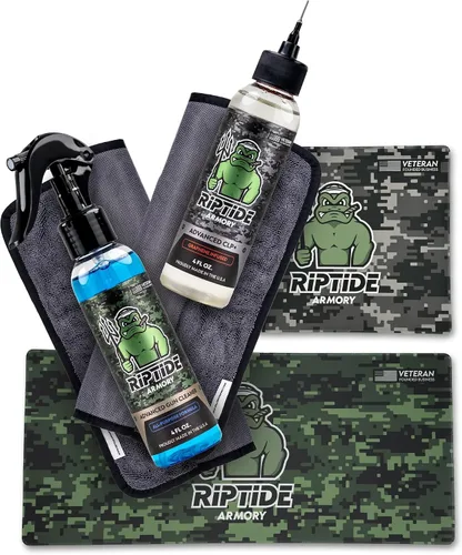 Vista 3 de Riptide Armory Advanced Kit completo de limpieza de pistola – Limpia, lubrica, protege la fórmula de larga duración – Tecnología Nano Coat