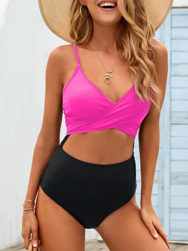 Vista 5 de MOLYBELL Traje de baño de una pieza para mujer con cintura alta, control de abdomen