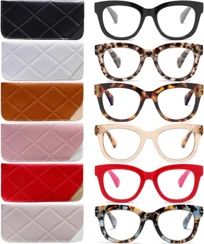 Vista 8 de Fashion- Readers for Women - Stylis Style Reading Glasses with Blue Light Blocking and Spring Hinge