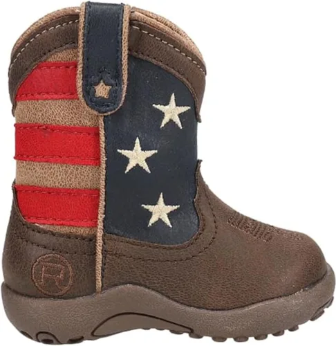 Vista 3 de ROPER Bota Western Patriot Americana para bebé niña