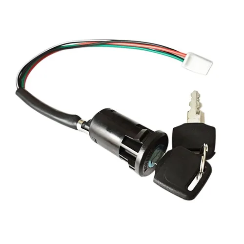 Vista 5 de Llave universal de interruptor de encendido de motocicleta con cable para compatible con accesorios de scooter ATV Moto