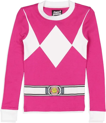 Vista 2 de INTIMO Power Rangers - Conjunto de pijama para niños pequeños, disfraz de Ranger rojo