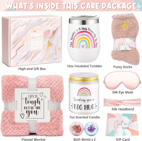Vista 3 de Regalos para mujeres, regalos de cumpleaños inspiradores para mujeres, paquete de cuidado personal, cestas de regalo para amigos después