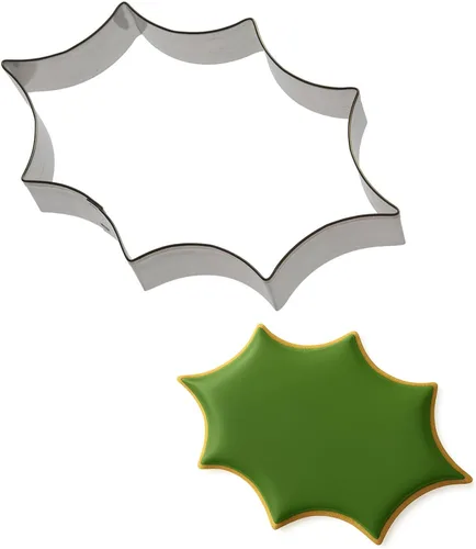 Vista 7 de Foose Holly Leaf - Cortador de galletas de 5.5 pulgadas, molde para galletas de hoja de acebo (plástico PLA impreso en 3D)
