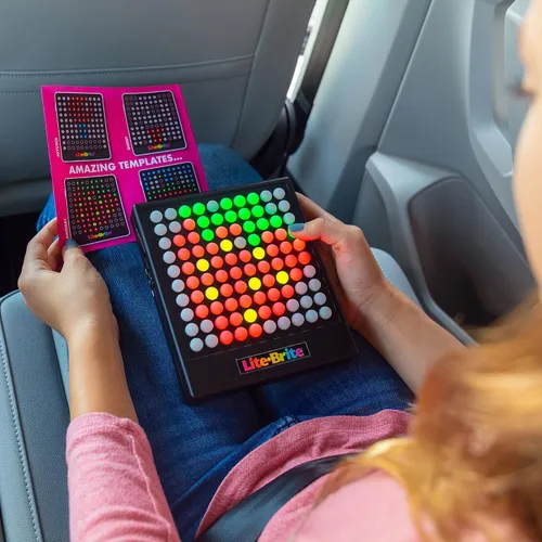 Vista 6 de Lite-Brite Touch - Crea, Juega y Anima - Juguete Portátil de Aprendizaje Sensorial STEM Iluminado, Juguete Creativo STEM de Arte para Niñas, Niños