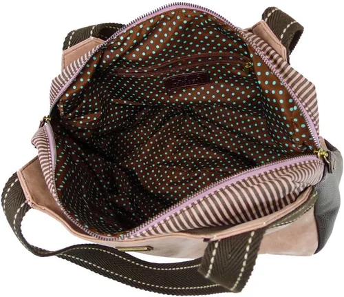 Vista 4 de CHALA Bolso de mano de hombro rosa con llavero de perro y monedero (Pug), Pug