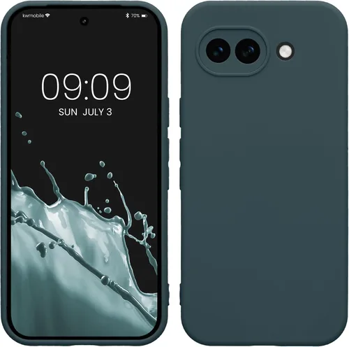 Vista 28 de kwmobile Funda compatible con Google Pixel 9 - Funda protectora delgada de TPU para teléfono - Acabado mate suave - Piedra antigua