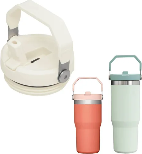 Vista 15 de 2PC Tapas de Vaso de Repuesto a Prueba de Fugas con Popote - Compatibles con Vaso Stanley NUEVA VERSIÓN Iceflow Flip, Quencher H2.0 y Protour Negro