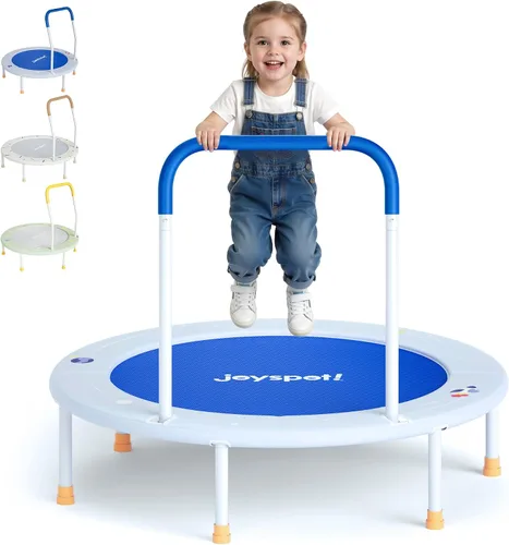 Vista 10 de 36-Inch Toddler Trampoline with Foam Handle, 3FT Foldable Mini Rebounder