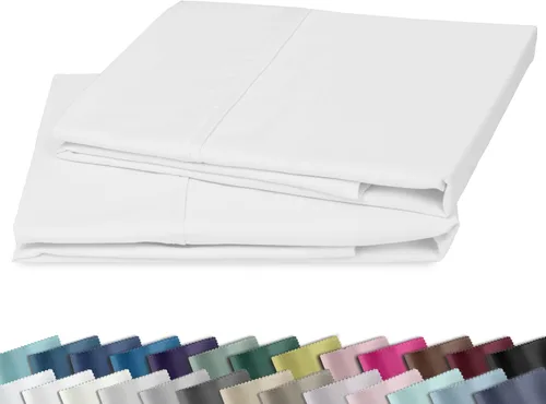 Vista 36 de Fundas de almohada de algodón de 400 hilos 01-Blanco