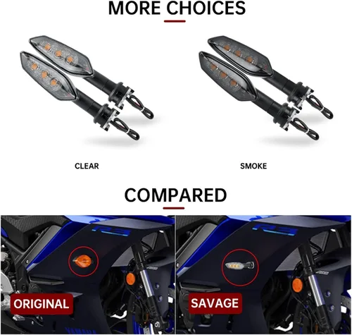 Vista 4 de Luz intermitente LED para Yamaha para FZ 16 250 para FZS 150 para FZ1 para FZ8 para Tenere 700 XSR para Tracer 900 para GT Accesorios de motocicleta