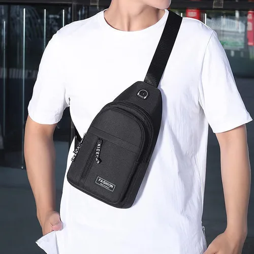 Vista 2 de Crossbody Sling Bag, Waterproof Sling Backpack Bag with USB Charging Port, Small Sling Crossbody Chest Shoulder Bag