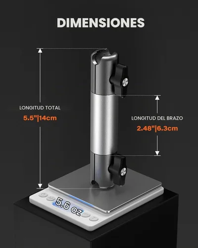 Vista 5 de APPS2Car Soporte magnético resistente para teléfono, brazo de aluminio, imanes N55 de doble anillo, se adapta a portavasos de 3 a 4 pulgadas, rótula