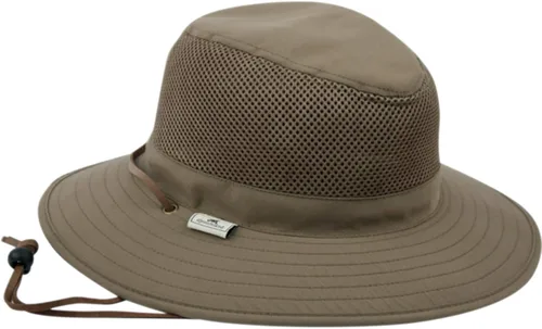 Vista 13 de Sombrero de pescador unisex Safari Sun con corona de malla transpirable