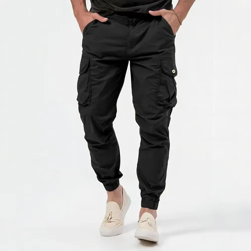 Vista 5 de Pantalones de trabajo impermeables para hombre, pantalones cargo vintage para hombre, pantalones de trabajo grandes y altos, pantalones deportivos