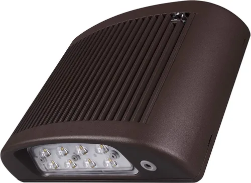 Vista 2 de Paquete de pared de emergencia de corte completo LED de bronce serie EOF con fotocélula 5000K (EOF1MV5KBZP)