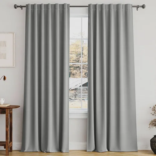 Vista 42 de Turquoize Cortinas Opacas con Aislamiento Térmico Paneles de Tratamiento de Ventanas con Bolsillo para Barra Paneles de Ventana para Ventanas