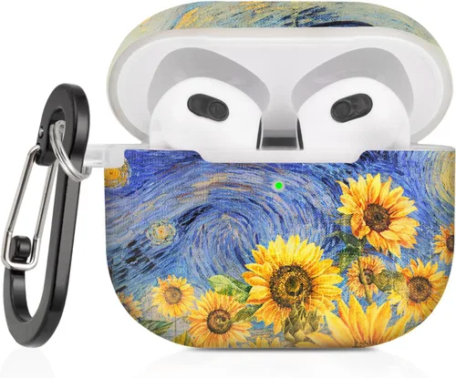 Vista 10 de Funda para AirPods de 3ª generación, funda para Airpod de 3ª generación 2021 para niños, mujeres y hombres, funda protectora rígida para AirPods 3ª