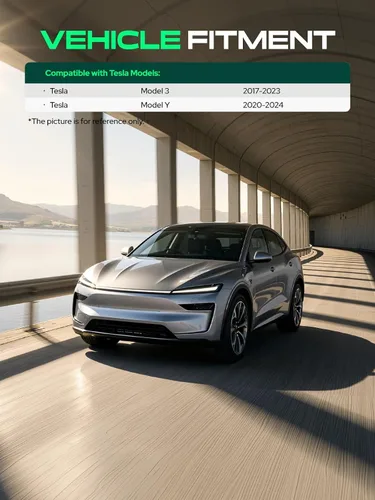Vista 2 de YHTAUTO Caja de almacenamiento oculta con reposabrazos central para Tesla Apoyabrazos central oculto