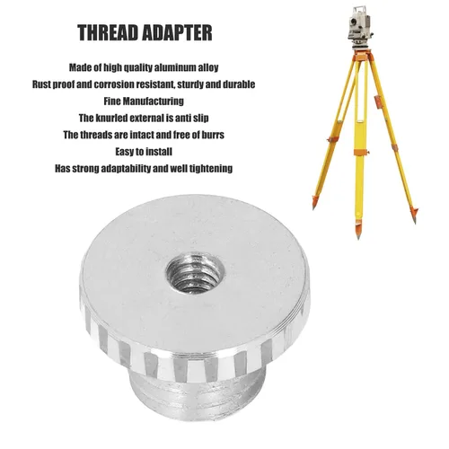 Vista 3 de Convertidor de rosca de trípode de 1/4 a 5/8, accesorios de soporte de adaptador de montaje de micrófono para trípode monopod cámara de cabeza