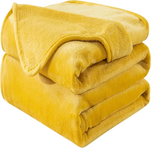 Vista 28 de Manta Snuggle Sac extra mullida, manta de forro polar para viajes, manta para sofá, cama, sofá, manta cálida y suave con patrón a rayas, 50 x 60