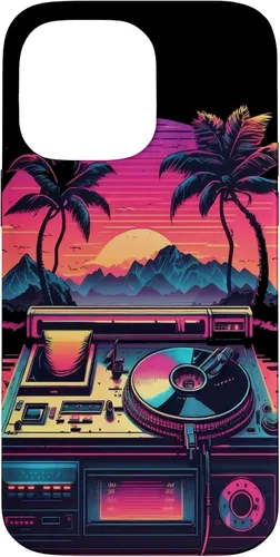 Vista 20 de AV Technician Turntable Audio Sound Record Vinyl Synthwave Case for iPhone 15 Plus