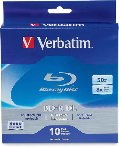 Vista 9 de Verbatim BD-R 25GB 16X Disco de Medios Grabables Blu-ray - Husillo - 97238, Con Marca, Paquete de 10