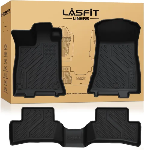 Vista 23 de LASFIT Alfombrillas para Freightliner Cascadia 2008-2017, protección para todo tipo de clima, revestimientos de automóvil de elastómero
