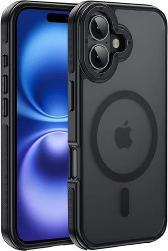 Vista 50 de Funda magnética para iPhone Air con protector de lente de cámara, protección grado militar de 10 pies, compatible con funda MagSafe Slim para iPhone