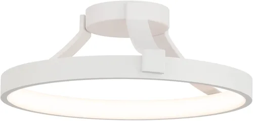 Vista 5 de WAC Lighting dweLED, Chaucer 16in LED Semi-Flush Mount 3000K en negro