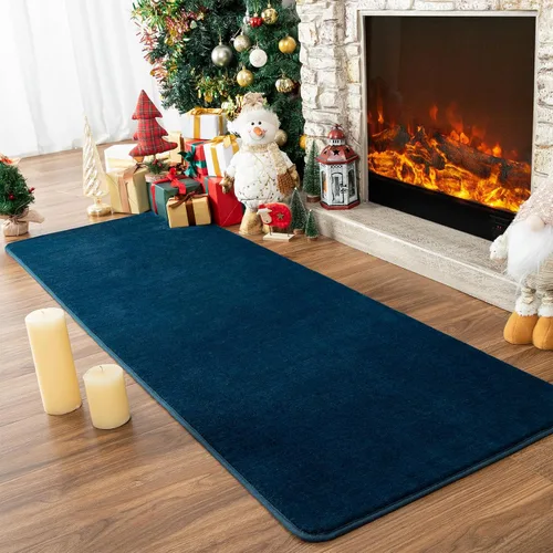 Vista 23 de Przemy Alfombras negras lavables para dormitorio, sala de estar, alfombra de pasillo de 2 x 6 pies, alfombra de interior de espuma viscoelástica