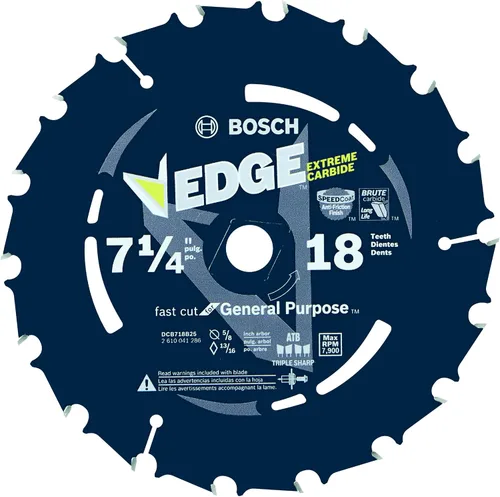 Vista 19 de BOSCH DCB760 - Hoja de sierra circular de 7-1/4 pulgadas con borde de 60 dientes para acabado extrafino