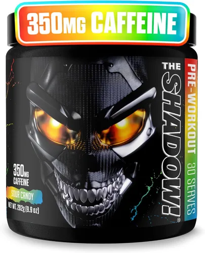 Vista 9 de JNX SPORTS The Shadow! Preentrenamiento de alto estímulo - Frambuesa azul 5 porciones 350 mg de cafeína, energía eléctrica, enfoque mental