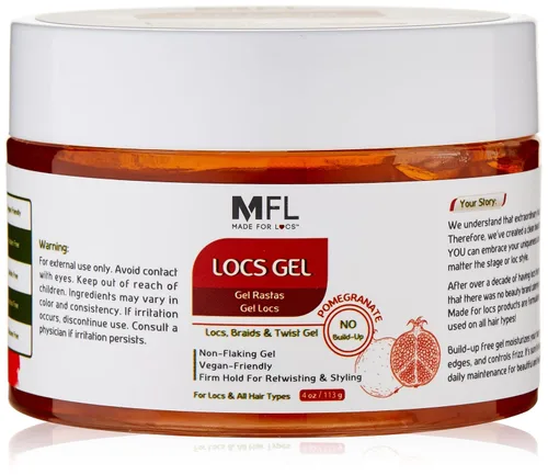 Vista 9 de Made For Locs Retwisting Firm Hold Styling Pomada Gel 4 oz (granada)
