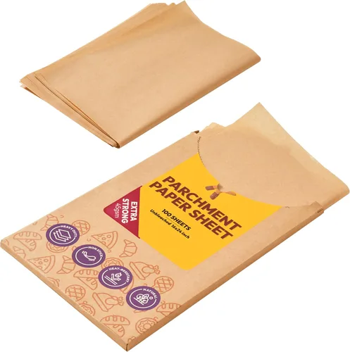 Vista 18 de Katbite 265 hojas de papel pergamino de 10 x 15 pulgadas, papel de hornear sin blanquear resistente, precortado y a prueba de aceite, perfecto