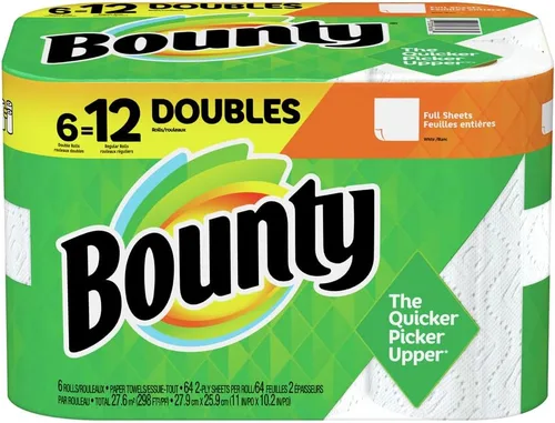 Vista 5 de Bounty Select-a-Size - Toallas de papel, color blanco, 12 rollos (paquete de 1)