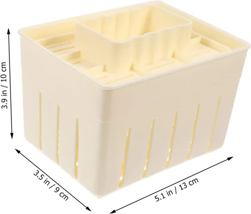 Vista 8 de SHOWERORO Caja de prensado de cuajada Escurridor de prensatelas de tofu de pared lisa para exprimidor de agua de tofu