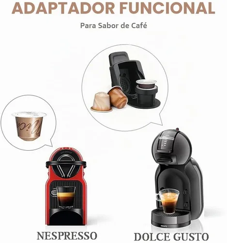 Vista 3 de Convertidor para máquina Dolce Gusto para preparar cápsulas de café Nespre**so, adaptador de Dolce Gusto a Nespre**so Compatible con: Dolce Gusto