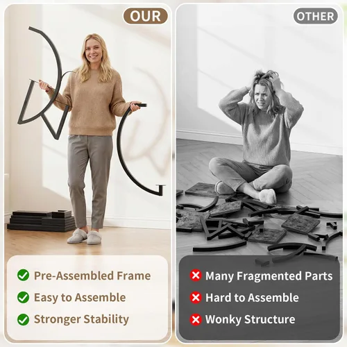 Vista 7 de Soporte para plantas con luces de cultivo para plantas de interior, estante esquinero alto de 8 niveles con luz de espectro completo, en forma de S