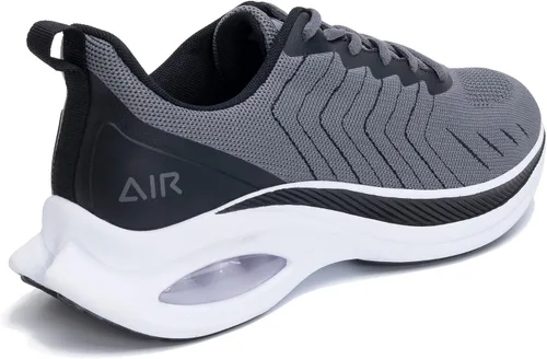 Vista 3 de MAFEKE Tenis deportivos ligeros para hombre, para correr, caminar, trotar, talla 7-13, Grisoscuro