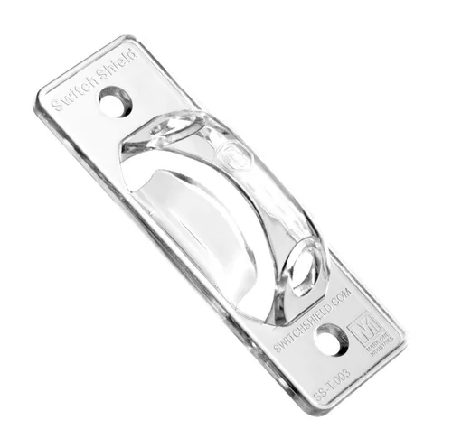 Vista 2 de Protectores de interruptor de luz transparente, paquete de 3, estilo de palanca Cubierta de seguridad para niños Protección para interruptor