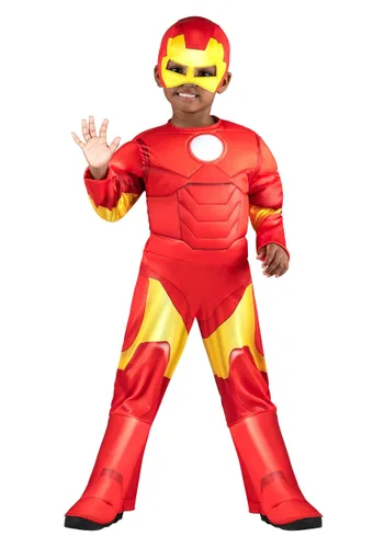 Vista 9 de Disfraz Deluxe de Iron Man para Niños Pequeños Multicolor
