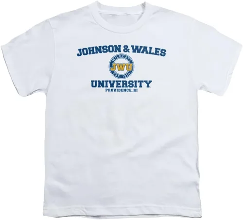 Vista 7 de Camiseta oficial de Johnson & Wales University con logotipo circular para niños y niñas Athletic Heather