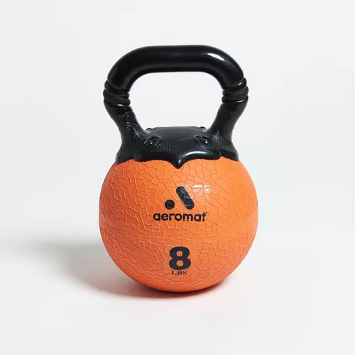 Vista 5 de AEROMAT Elite Kettlebell - Pelota medicinal color granate, 12 libras.