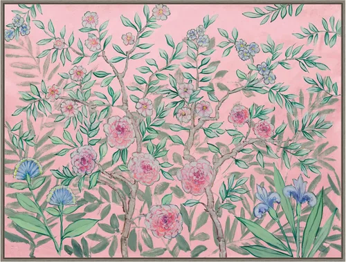 Vista 19 de Amanti Art Lienzo enmarcado para pared, 18 x 24 pulgadas, jardín francés rosa, por Julia Purinton, lienzo enmarcado para pared, obras de arte