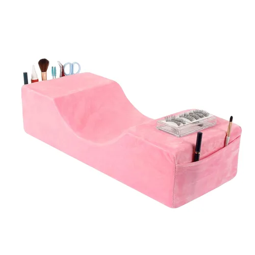 Vista 8 de Almohada Cómoda para Extensión de Pestañas, Almohada de Espuma Viscoelástica con Contorno Cervical para Soporte al Dormir, Almohada para Injerto