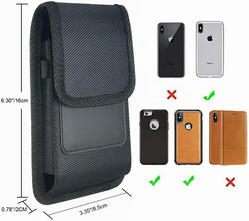 Vista 6 de Fundas de teléfono para iPhone 17 16 Pro 16 15Pro, 15, 14, 14 Pro, 13, 13 Pro, 12, 12 Pro, 11 Pro, mini SE Galaxy S20 S10, fundas de nailon