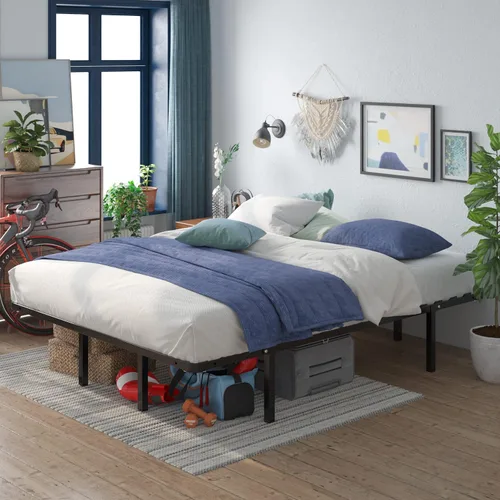Vista 12 de Base inteligente MyEuro de Sleep Master. Soporte de colchón de tablillas de madera, Acero, Negro
